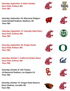 Wsu Football Schedule 2022 Wsu Cougar Football In Pullman – Pullman Chamber Of Commerce